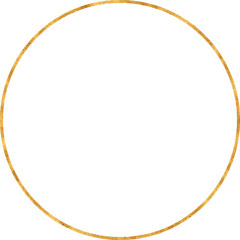 Luxury Gold Circle Frame. Elegant Golden Round Border Design Element for Branding, Wedding Invitations & Graphic Resources