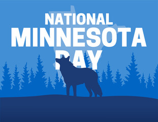 Naklejka premium National Minnesota Day for all Minnesotans