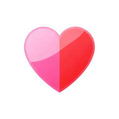 Obraz premium Gradient Red And Pink Heart App Icon