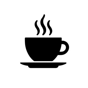 Hot Coffee Cup Line Icon
