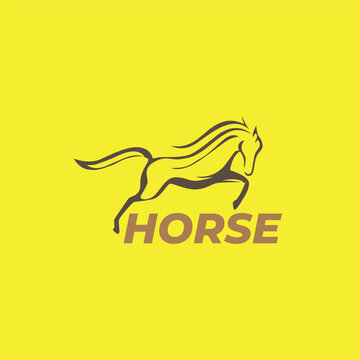 vector illustration of a horse