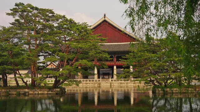 Traditional Korean Palace Architecture in Gyeongbokgung Seoul