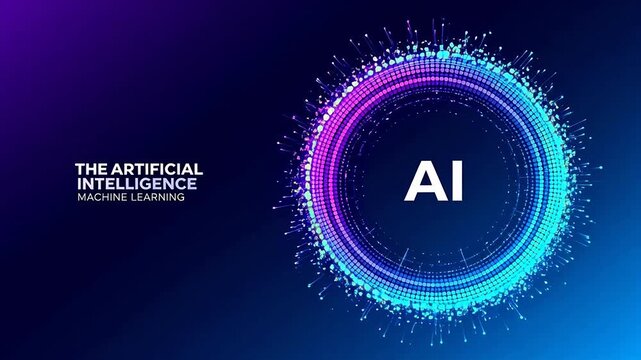 AI machine learning abstract design