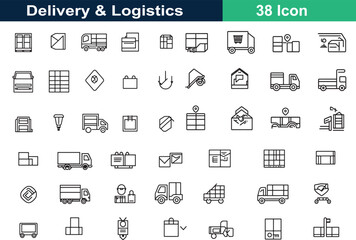 Business and finance icons set with flat vector symbols for web, mobile, and digital design