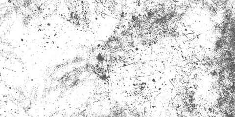 Black and White Grunge Background with Cracks Chips Dots Dirty Distressed Texture Rough Abstract Surface Overlay for Retro Design.