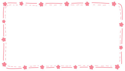 Minimalist Pink Sakura Dotted Line Frame Illustration
Simple floral border featuring pink Sakura blossoms at corners with a dotted line frame. Themes: Japanese stationery, bullet journal template, spr