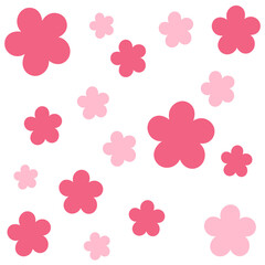 Pink Sakura Cherry Blossom Floral Frame Illustration