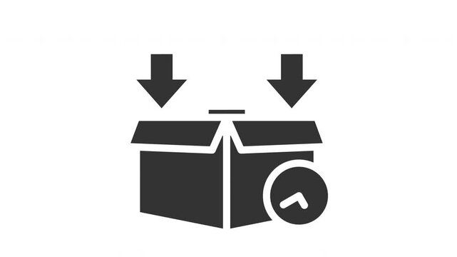 Animated packaging icon