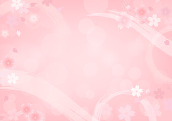 和風な桜の背景