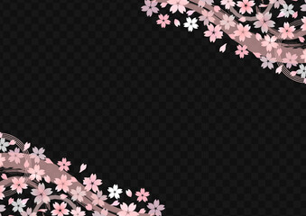 和風な桜の背景