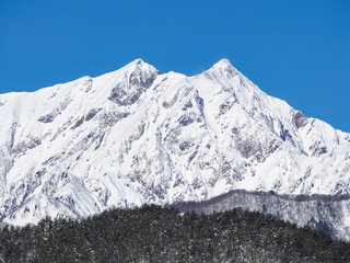 冬の北アルプス　長野県白馬村 © RATM