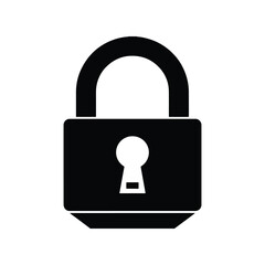 lock icon or logo isolated sign symbol vector illustration - high quality black style vector icons