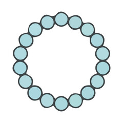 Beaded Circle Graphic Element