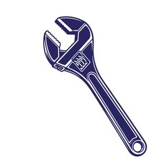 Obraz premium Adjustable wrench tool for gripping and twisting objects used for various tasks and repairs