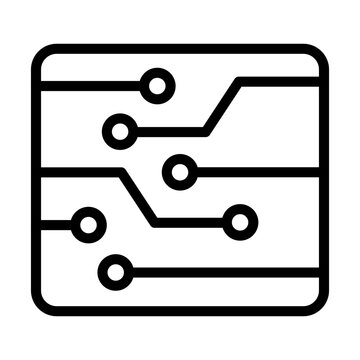 Circuit Tracer Vector Icon
