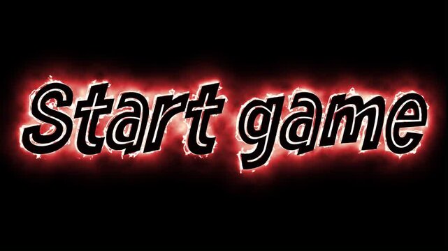 Start game screen rendered in Adobe AE