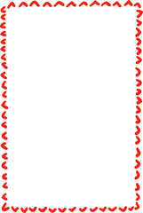Fototapeta premium Whimsy Decorative Rectangle Love Frame Clipart