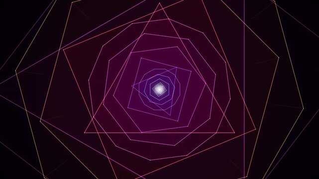 Infinite Crystalline Fractal Zoom 4K Seamless Loop