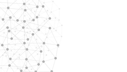 Abstract technology dot and line connection digital hi tech design concept background. Space for text. Vector illustration © Rayhan