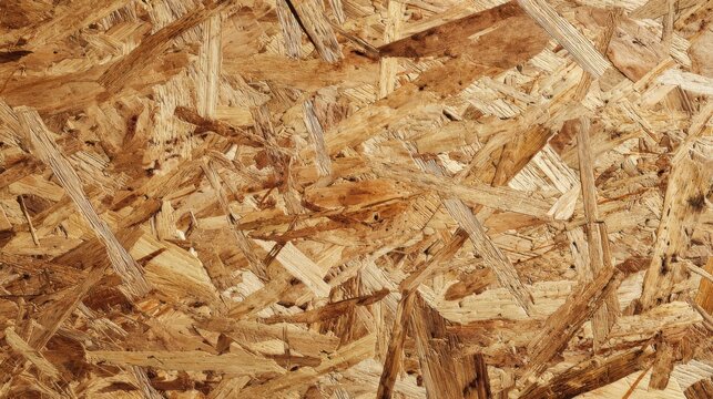 OSB board texture (Oriented Strand Board), wood chips pattern, construction industrial