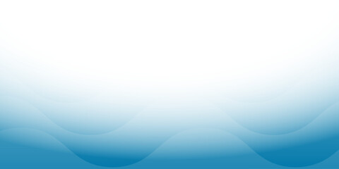 Obraz premium Abstract light blue wavy background with soft flowing transparent curved lines on white backdrop.