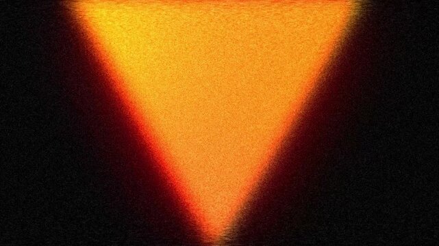 Abstract warm light cone with grainy texture background