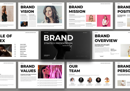 Brand Strategy Presentation Template Design