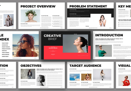 Creative Brief Presentation Template Design