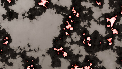 Dark grunge texture with glowing embers 3D render © S_Designs