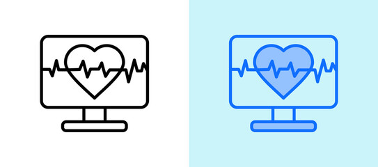 Health Monitoring whitegreen icon