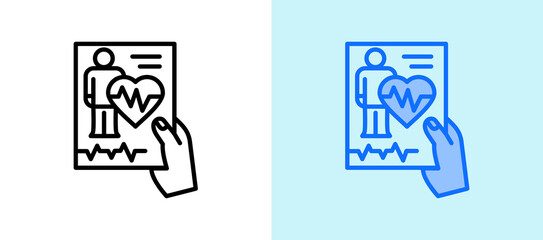 Patient Monitoring whitegreen icon