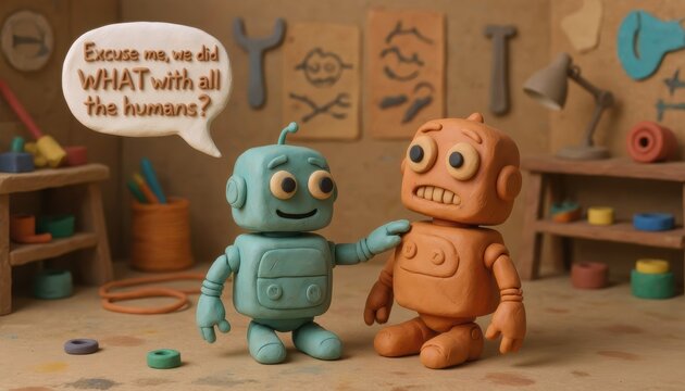 AI Fears Funny Robots Taking Over