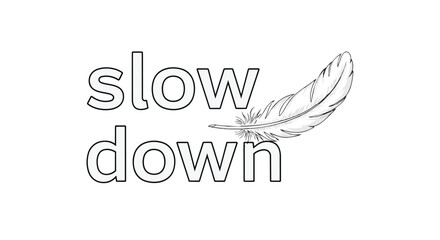 Obraz premium Gentle visual prompt to embrace tranquility and intentionally reduce life's rapid pace for mindful living