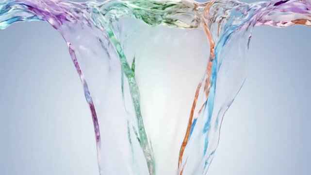 Shimmering Gemstone River A river of liquid crystals, each facet reflecting and refracting light, infused with soft, shifting pastel hues, appearing like a living gem.