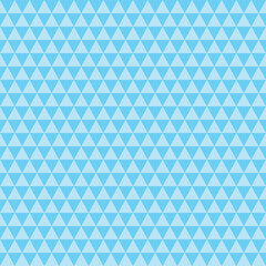 Seamless sky blue and light cyan geometric triangle pattern. Modern repeating background texture perfect for wallpaper, packaging, textile, branding, and web design.