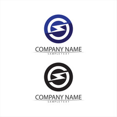 Fototapeta premium flash electric Vector lightning icon logo and symbols