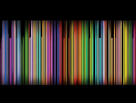 barcode element isolated on a black background