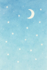 Naklejka premium blue pastel starry sky background