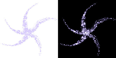 purple magic dust swirl png transparent background, glowing fairy trail png transparent background, violet sparkle swirl png transparent background