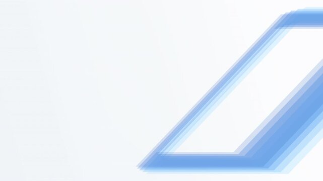 Chevron shapes glide diagonally across a light gray field