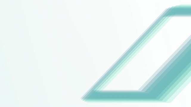 Chevron shapes glide diagonally across a light gray background