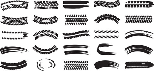 Vehicle tire tread patterns grid for textures © Icons Queen