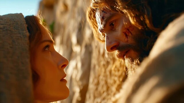 Mary and Jesus. Mary Magdalene and Jesus.