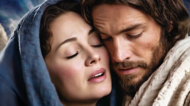 Mary and Jesus. Mary Magdalene and Jesus.