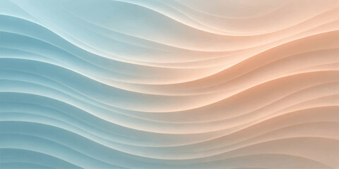 A soft blue abstract background features flowing wave patterns and a blurred gradient texture that creates a sense of motion with light lines for a modern wallpaper design