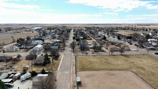 Drone footage of Pierce Colorado on the eastern front range.
