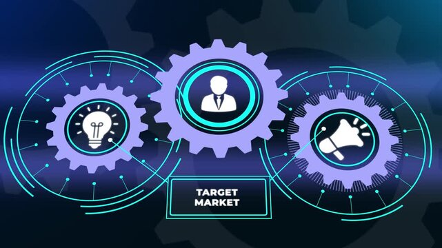 Target market segmentation and strategic customer analysis concept. Business, Technology, Internet and network concept.