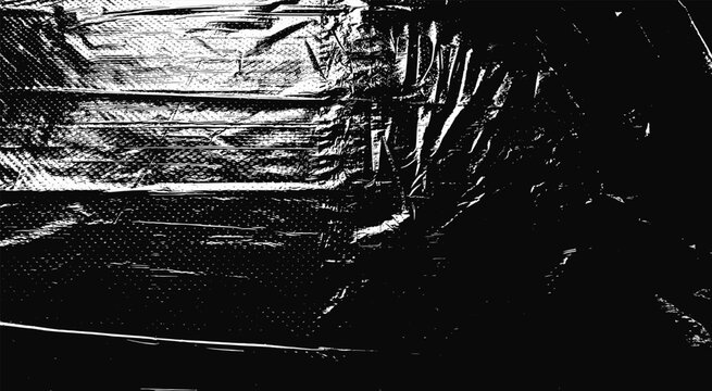 Grunge plastic film texture. Vinyl vintage cd album or photo cover overlay effect.
