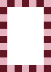 pink and white frame