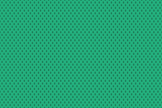 Green mesh fabric texture athletic jerseys vector illustration seamless background. Breathable polyester material seamless pattern. Perfect sportswear textile for basketball, hockey, soccer uniform.
